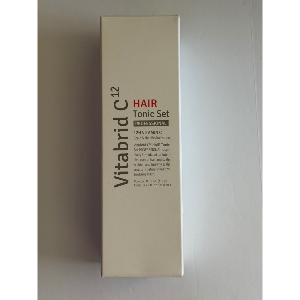 Vitabrid C12 Hair‎ Tonic Set Professional 12H Vitamin C Scalp Revitalization New